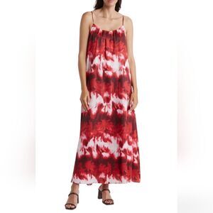 NWT Sam Edelman Watercolor Trapeze Maxi Dress